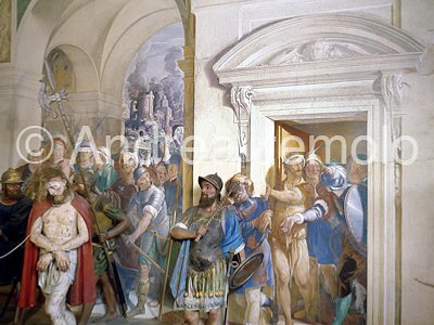 Sacred Mountain of Varallo Chapel 34 Pilate washes his hands - Detail | Andrea Jemolo