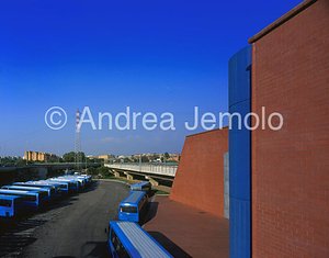 B line of the Subway - Ponte Mammolo Station West side and the bus parking | Andrea Jemolo