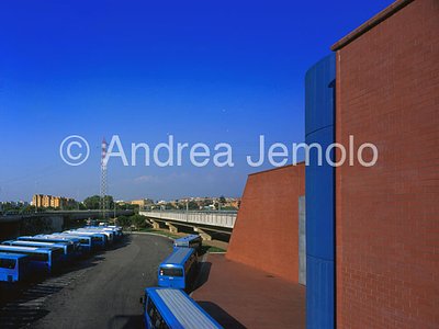 B line of the Subway - Ponte Mammolo Station West side and the bus parking | Andrea Jemolo