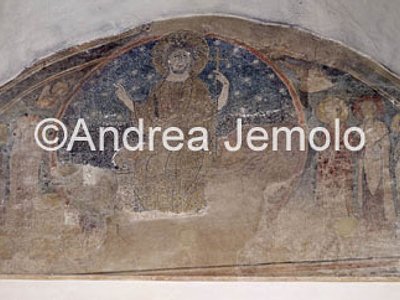 Duomo Sacello di San Giovenale - mosaico con il Redentore | Andrea Jemolo