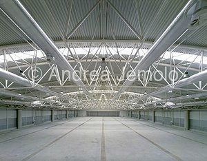 New Fair of Rome in Ponte Galeria Interior of a Pavillon | Andrea Jemolo