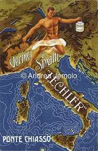 Vernici & smalti Lechler Advertising postcard | Andrea Jemolo