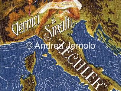 Vernici & smalti Lechler Advertising postcard | Andrea Jemolo