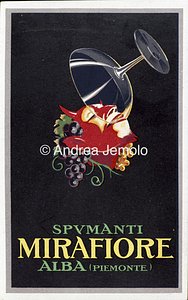 Spumante Mirafiore Cartolina pubblicitaria | Andrea Jemolo