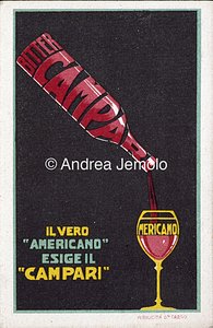 Bitter Campari Cartolina pubblicitaria | Andrea Jemolo