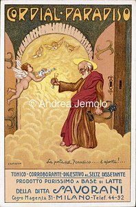 Cordial Paradiso Savorani Cartolina pubblicitaria | Andrea Jemolo