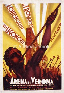 Musica lirica all'Arena di Verona Cartolina pubblicitaria | Andrea Jemolo