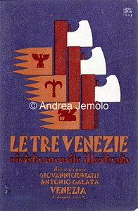 Giornale Le Tre Venezie Cartolina pubblicitaria | Andrea Jemolo