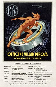 Officine Villar Perosa Cartolina pubblicitaria | Andrea Jemolo