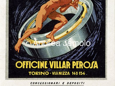 Officine Villar Perosa Advertising postcard | Andrea Jemolo