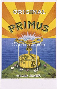 Fornelli da campeggio Prius Cartolina pubblicitaria | Andrea Jemolo