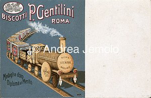 Biscotti Gentilini Cartolina pubblicitaria | Andrea Jemolo