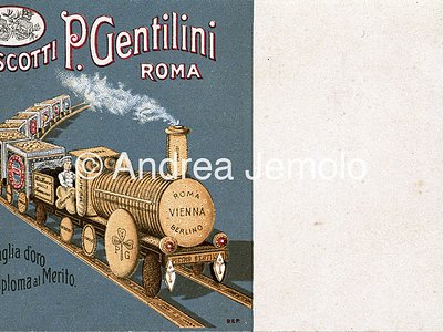Cookies Gentilini Advertising postcard | Andrea Jemolo