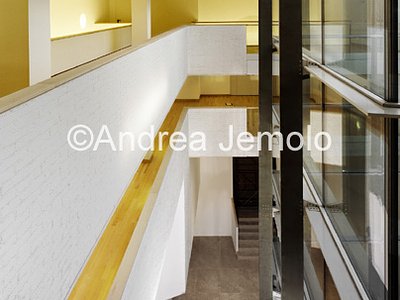 The new Hertzian Library Detail views of light well in steel an solar control glass | Andrea Jemolo
