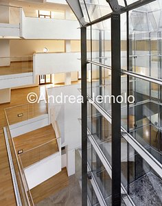 The new Hertzian Library Sequence of stepped balcony | Andrea Jemolo