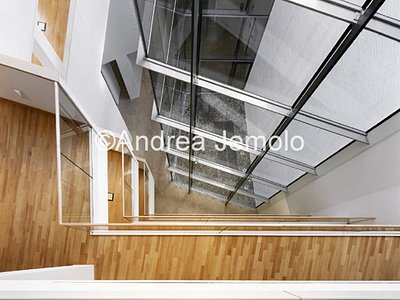 The new Hertzian Library Prespective from above of the central light well | Andrea Jemolo