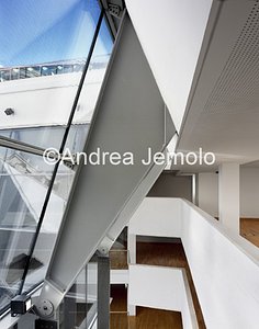 The new Hertzian Library The trusses and flared top of the glazed cavaedium | Andrea Jemolo