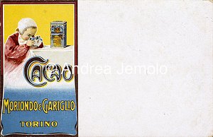 Cioccolato e cacao Moriondo & Gariglio Cartolina pubblicitaria | Andrea Jemolo
