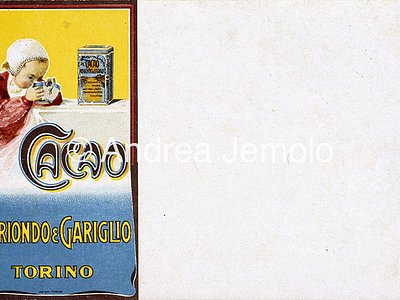 Chocolate e cocoa Moriondo & Gariglio Advertising postcard | Andrea Jemolo
