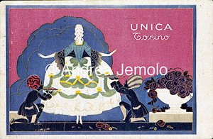 Cioccolato e cacao Unica Cartolina pubblicitaria | Andrea Jemolo