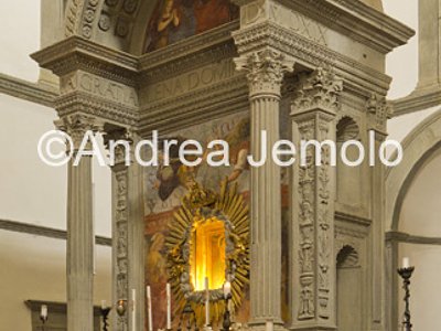 Madonna del Calcinaio - Chiesa di Santa Maria delle Grazie al Calcinaio Altare Maggiore a forma di edicola | Andrea Jemolo