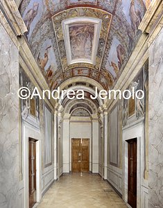 Palace Zuccari - Hertzian Library Gallery with frescoes by Zuccari showing Hercules at the crossroad of Vice and Virtue | Andrea Jemolo
