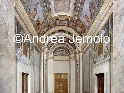 Palace Zuccari - Hertzian Library Gallery with frescoes by Zuccari showing Hercules at the crossroad of Vice and Virtue | Andrea Jemolo