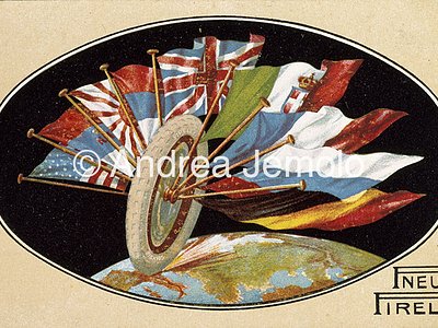 Pneumatic tyre Pirelli Advertising postcard | Andrea Jemolo