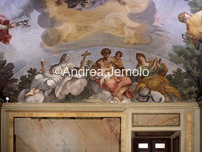 Trinità dei Monti - Monastery Parlor - Madonna with Hope and the christian Faith | Andrea Jemolo
