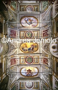 Trinità dei Monti Refectory - The Wedding at Cana - Frescoed ceiling | Andrea Jemolo