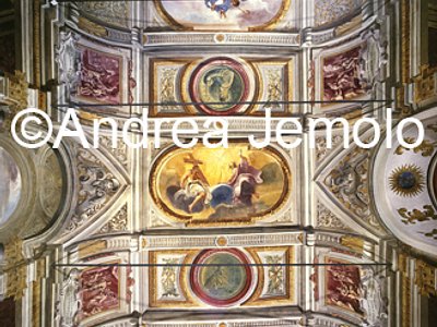 Trinità dei Monti Refectory - The Wedding at Cana - Frescoed ceiling | Andrea Jemolo