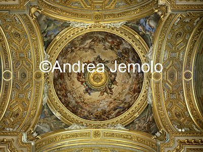 Saint Mary of Vallicella Dome - Triumph of the Trinity | Andrea Jemolo