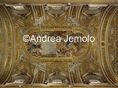 Saint Mary of Vallicella Vault - Fresco of the Miracle of the Madonna della Vallicella | Andrea Jemolo