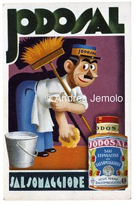 Salt from Salsomaggiore Advertising postcard | Andrea Jemolo