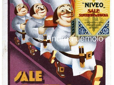 Salt from Salsomaggiore Advertising postcard | Andrea Jemolo