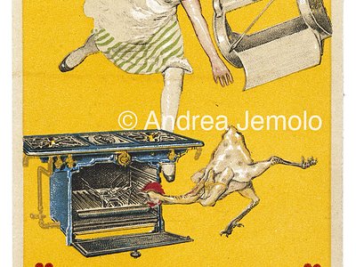 Stove Princeps Advertising postcard | Andrea Jemolo
