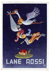 Wools Rossi Advertising postcard | Andrea Jemolo