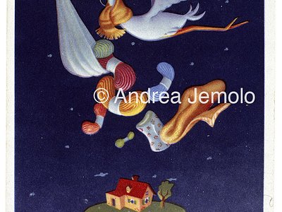 Wools Rossi Advertising postcard | Andrea Jemolo