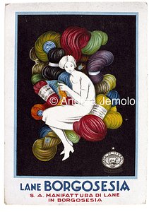 Lana Borgosesia Advertising postcard | Andrea Jemolo