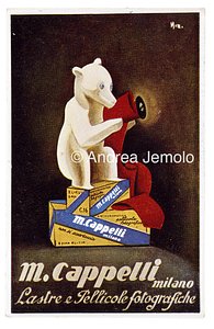 Photogrphic plate and film Cappelli Advertising postcard | Andrea Jemolo