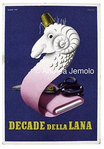 Decade della Lana Advertising postcard | Andrea Jemolo