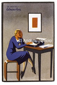 CalmanteRosa Advertising postcard | Andrea Jemolo