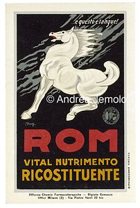 Ricostituente Rom Advertising postcard | Andrea Jemolo