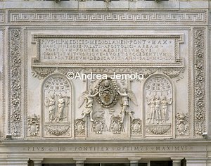 Casina of Pius IV Palazzina with shield of Pius IV | Andrea Jemolo