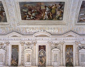 Casina of Pius IV Loggia of the Nymphaeum - Vault with the Stories of Venus and Adonis and the Exodus of Moses | Andrea Jemolo