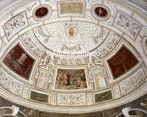 Casina of Pius IV Casina - Vestibule - Vault - The gathering of the Manna | Andrea Jemolo