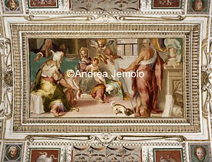 Casina of Pius IV Casina - Hall of Holy Family - Vault - Fresco of the Holy Family | Andrea Jemolo