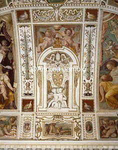Casina of Pius IV Casina - Hall of Holy Family - Vault - Coat of arms of Pius IV | Andrea Jemolo