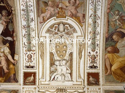 Casina of Pius IV Casina - Hall of Holy Family - Vault - Coat of arms of Pius IV | Andrea Jemolo