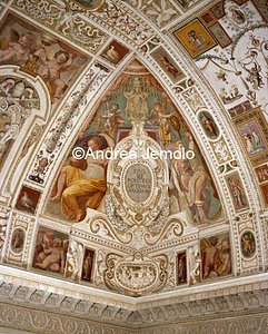 Casina of Pius IV Casina - Hall of Holy Family - Vault - Immortalitas e Aequitas | Andrea Jemolo